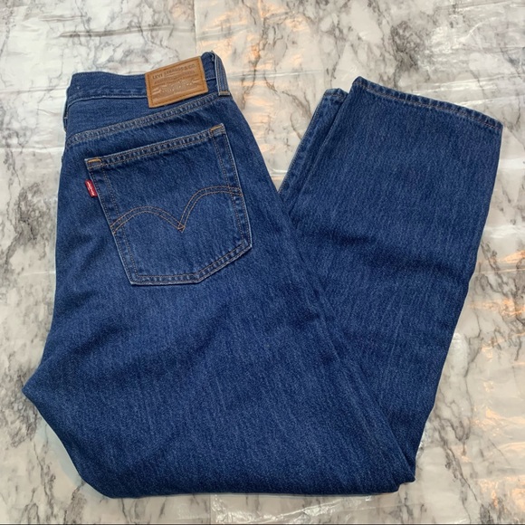 Levi's Denim - Levi’s Premium Wedgie Straight Fit button fly denim jeans Blue High Rise Size 28